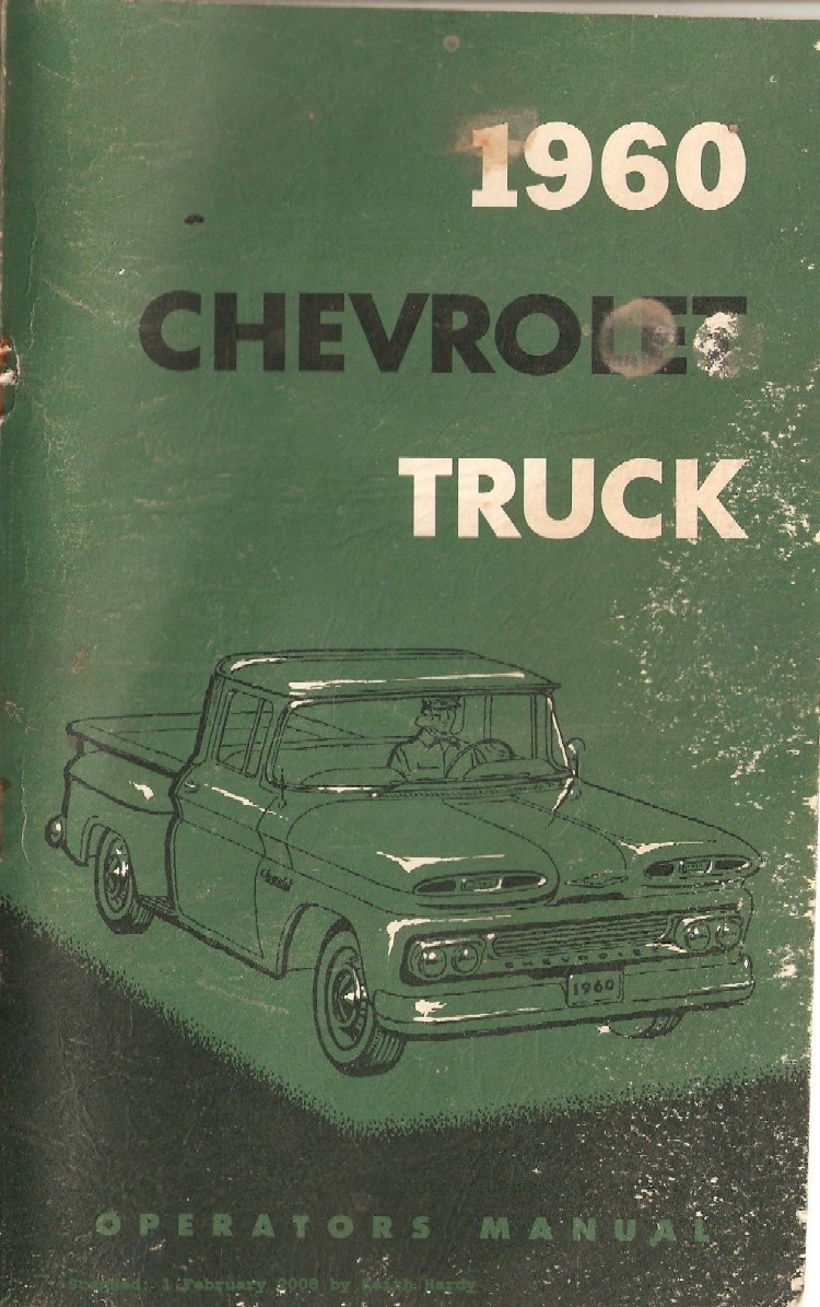 1960 Chevrolet Truck Operators Manual